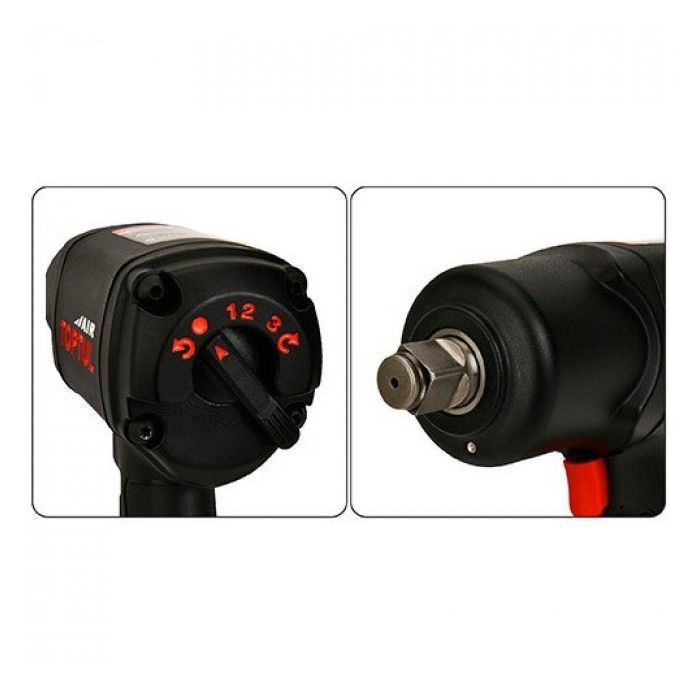 Гайковерт Toptul пневматичний 3/4" 1288N/m 8500об/хв Super Duty (KSAC2480) зображення 2
