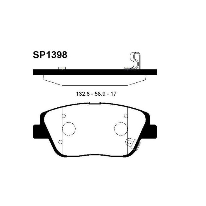 Тормозные колодки HI-Q SP1398