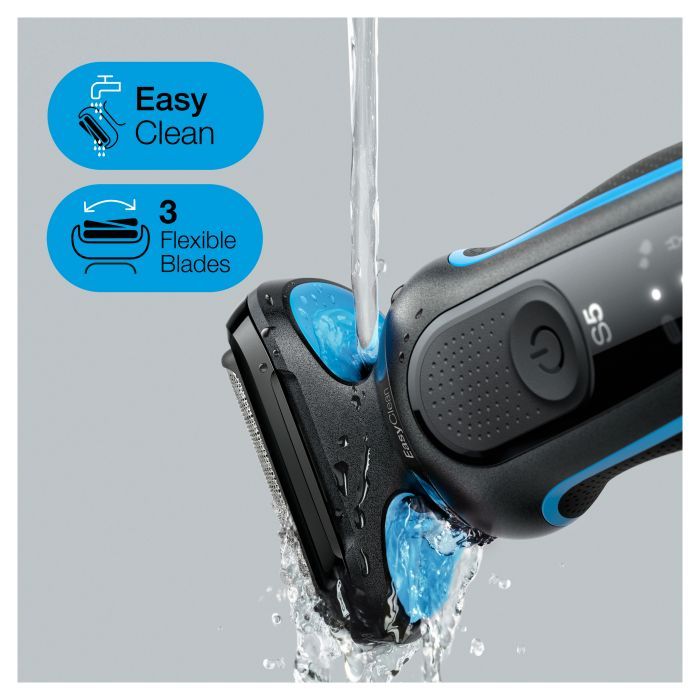 Электробритва Braun Series 5 51-B1000s BLACK / BLUE изображение 4