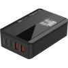 Зарядний пристрій ColorWay Power Delivery GaN (2USB-A + 2USB TYPE-C) (100W) black (CW-CHS041PD-BK) зображення 4