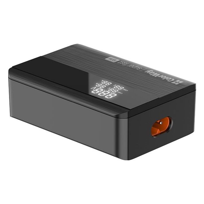 Зарядний пристрій ColorWay Power Delivery GaN (2USB-A + 2USB TYPE-C) (100W) black (CW-CHS041PD-BK) зображення 5