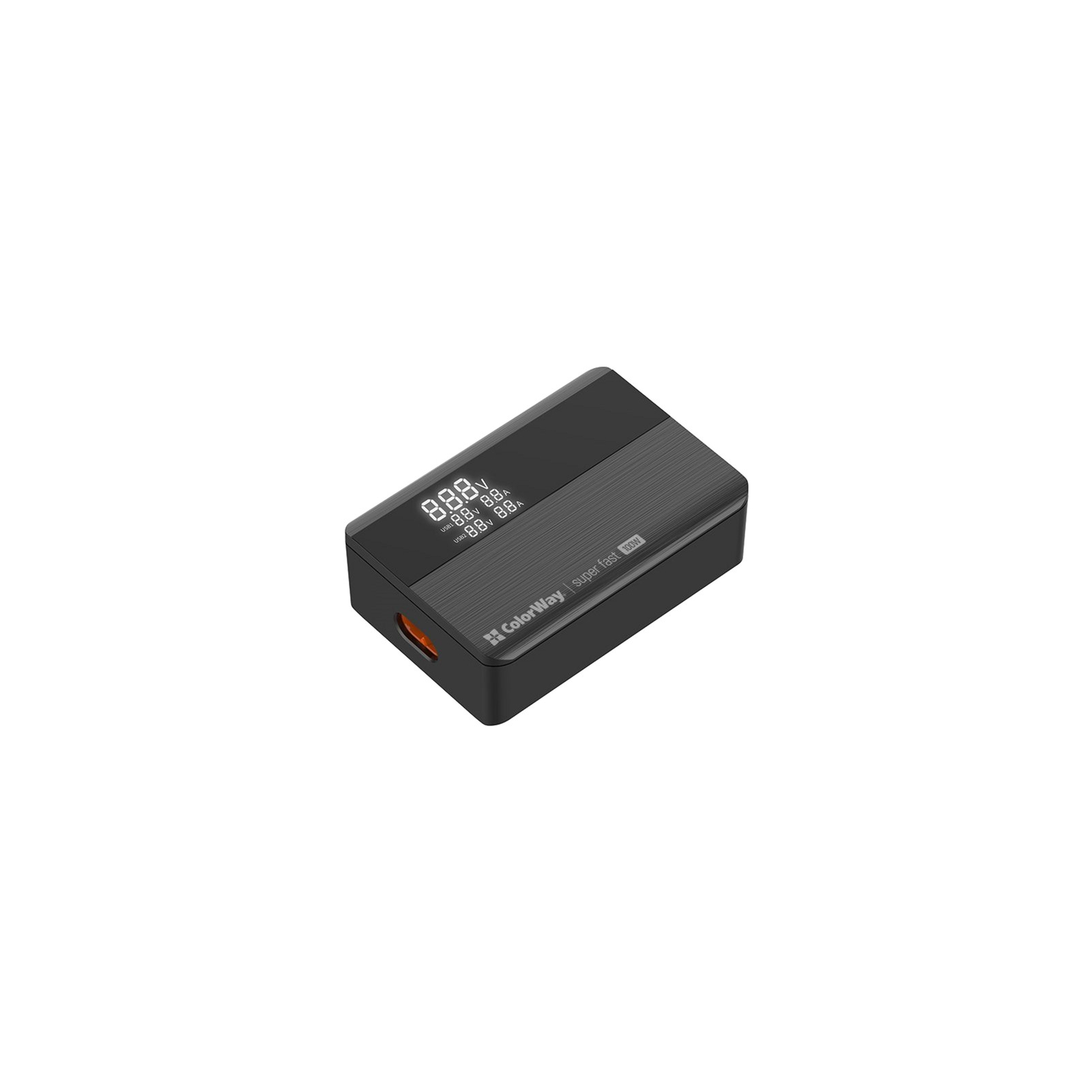 Зарядний пристрій ColorWay Power Delivery GaN (2USB-A + 2USB TYPE-C) (100W) black (CW-CHS041PD-BK) зображення 8