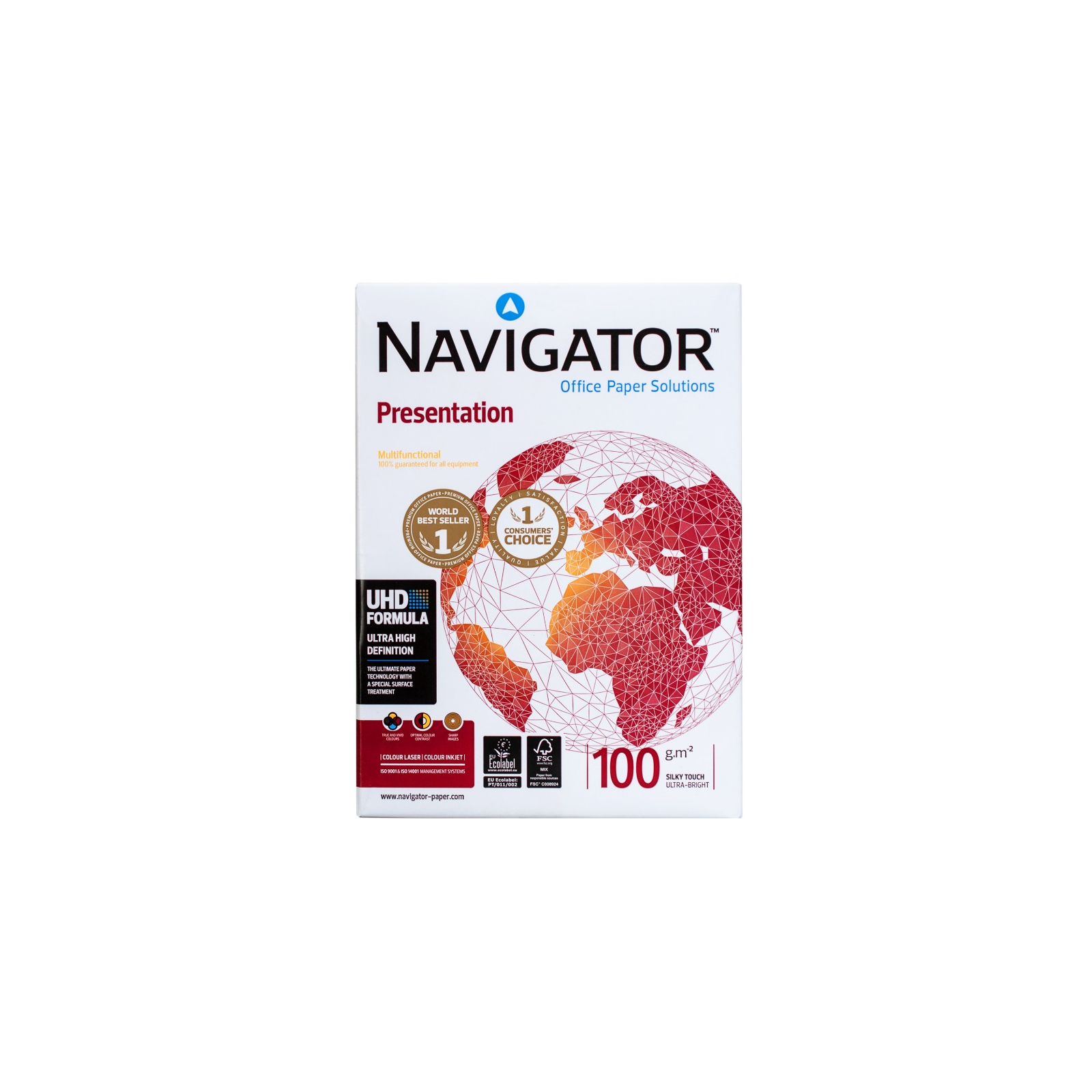 Папір Navigator Paper А4, Presentation, 100 г/м2, 500 арк, клас А (530232)