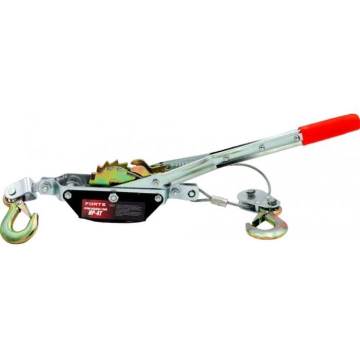 Лебедка Forte HP-2T, 2 крюки 2т, 2 передачі, 3 м трос (121869)