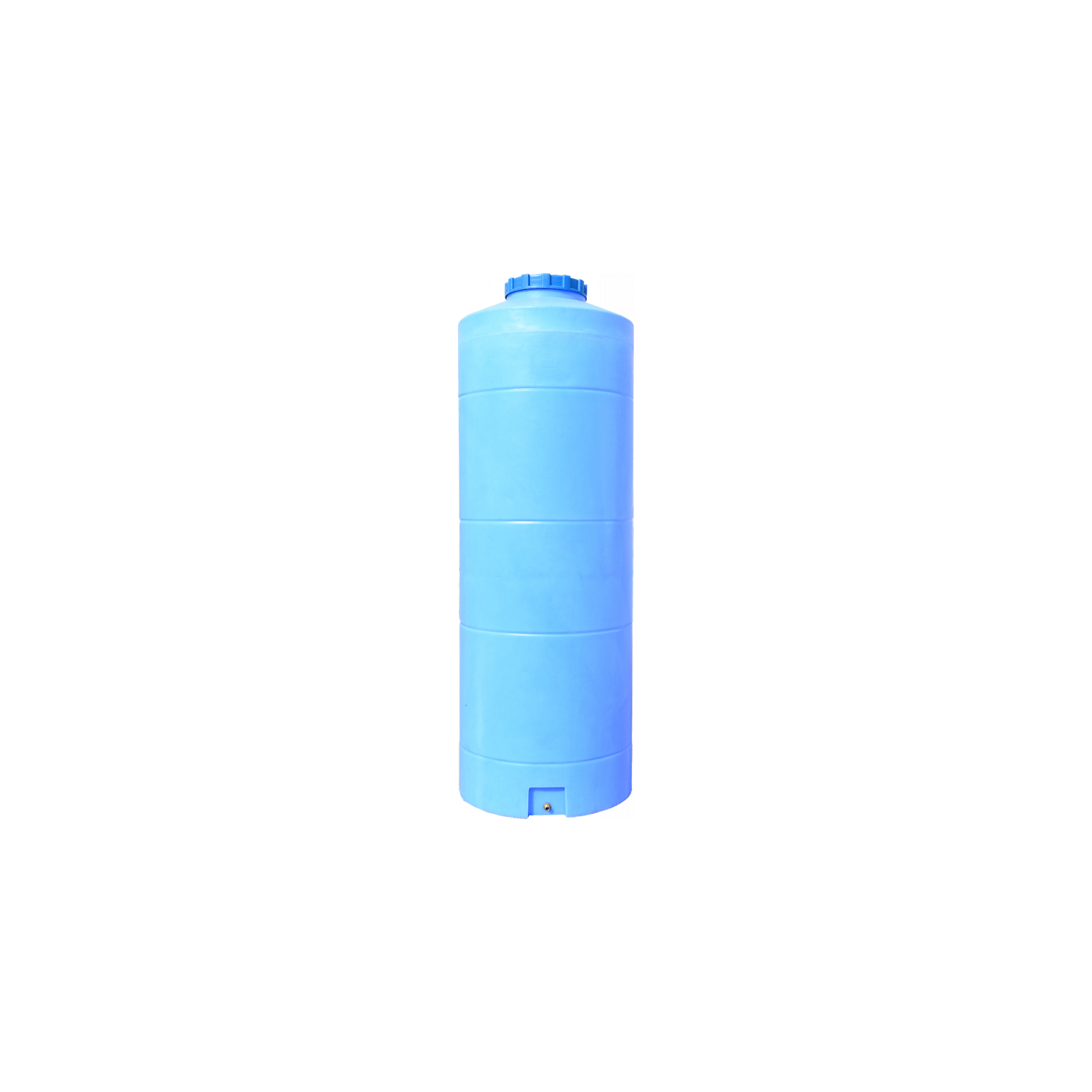 Ємність для води Пласт Бак вертикальна харчова 1000 л вузька синя (12438) зображення 2