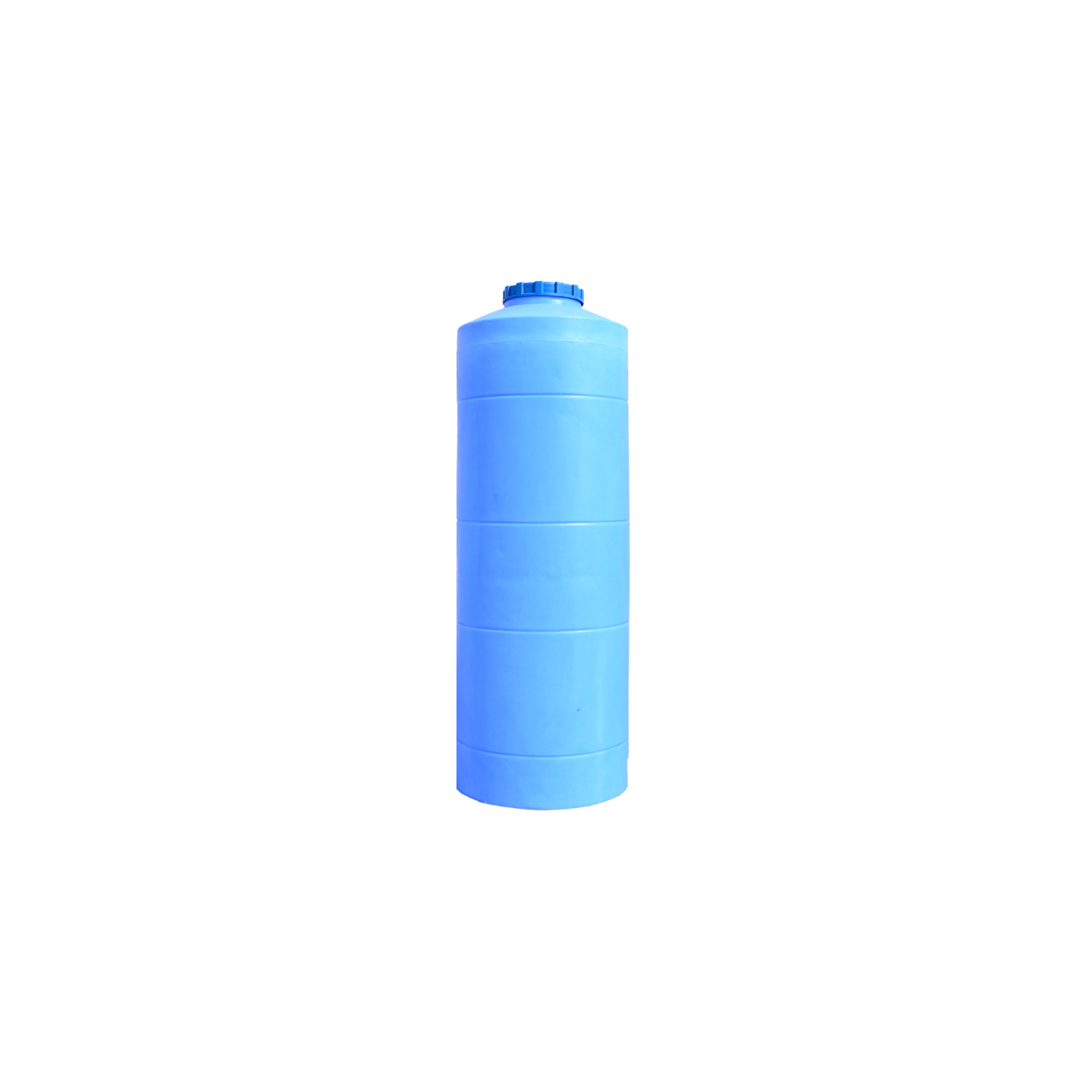 Емкость для воды Пласт Бак вертикальная пищевая 300 л узкая синяя (12431)