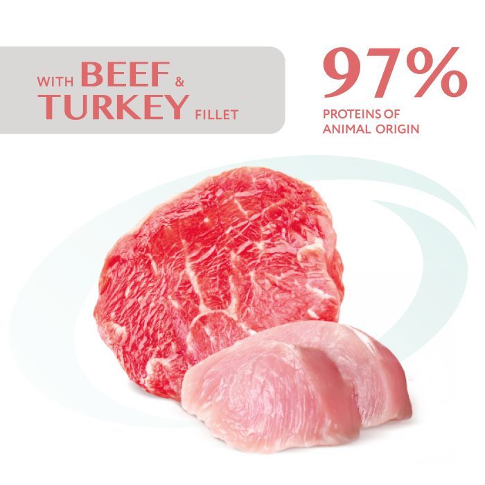 Вологий корм для кішок Optimeal для стерилізованих/кастрованих з яловичиною та індичим філе в желе 85 г (4820215365901) зображення 4