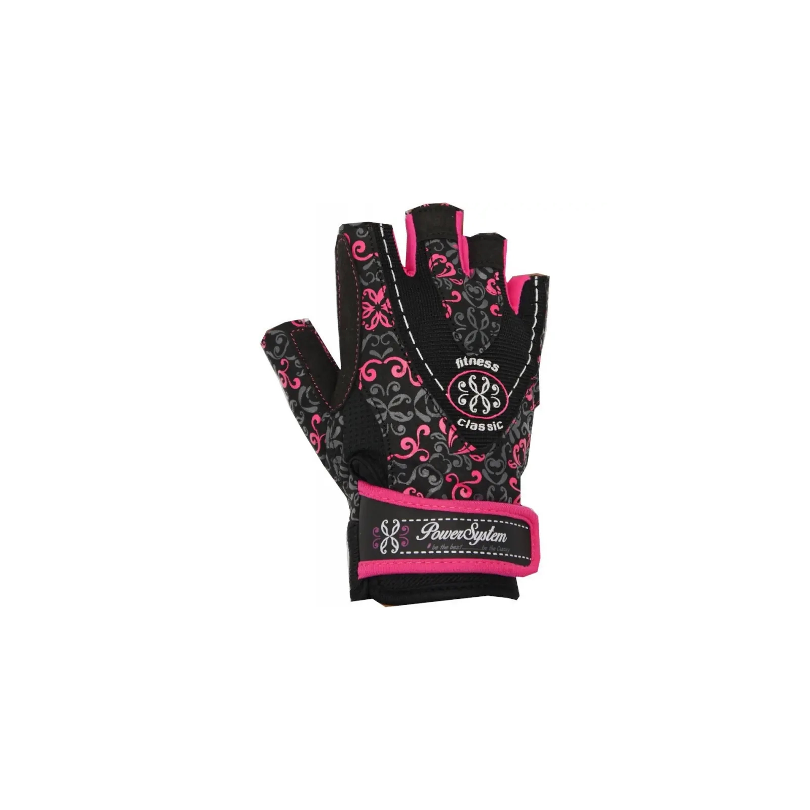 Рукавички для фітнесу Power System Classy Woman PS-2910 M Pink (PS_2910_M_Black/Pink) зображення 2