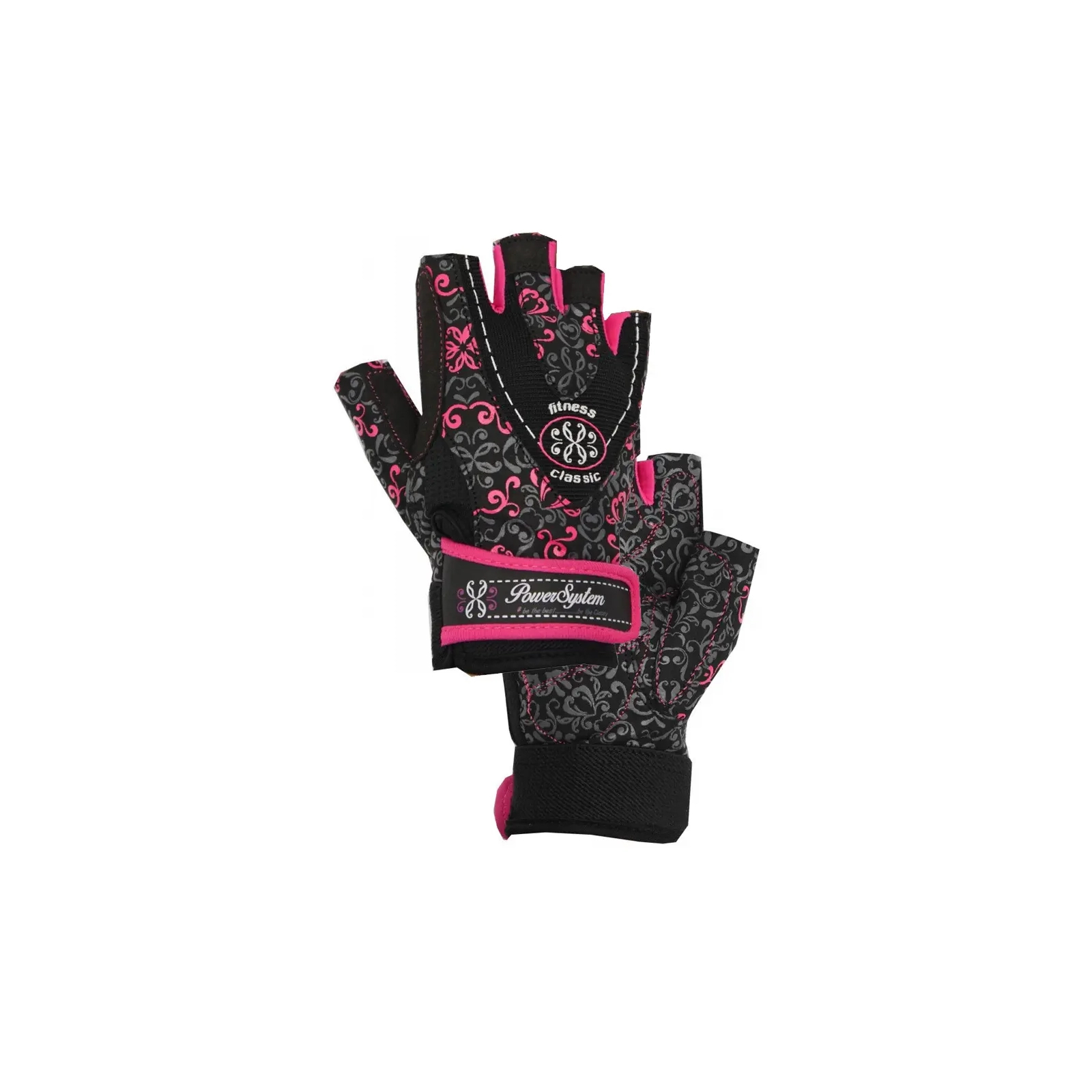 Рукавички для фітнесу Power System Classy Woman PS-2910 M Pink (PS_2910_M_Black/Pink) зображення 4