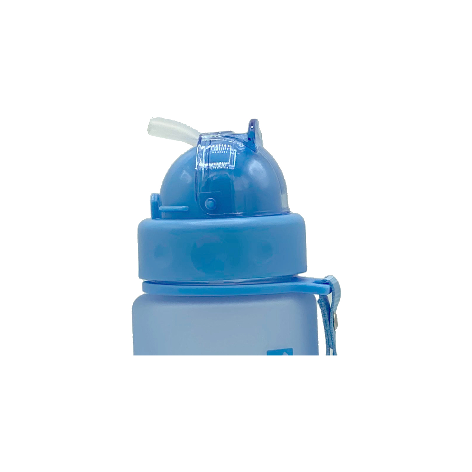 Пляшка для води Casno 400 мл MX-5028 More Love Блакитна з соломинкою (MX-5028_Blue) зображення 3