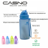 Пляшка для води Casno 400 мл MX-5028 More Love Блакитна з соломинкою (MX-5028_Blue) зображення 8
