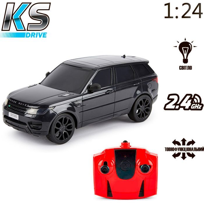 Радиоуправляемая игрушка KS Drive Land Range Rover Sport 1:24, 2.4Ghz черный (124GRRB) изображение 7