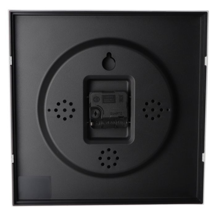 Настенные часы Optima SQUARE пластиковый, черный (O52101) изображение 3