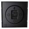 Настенные часы Optima SQUARE пластиковый, черный (O52101) изображение 3