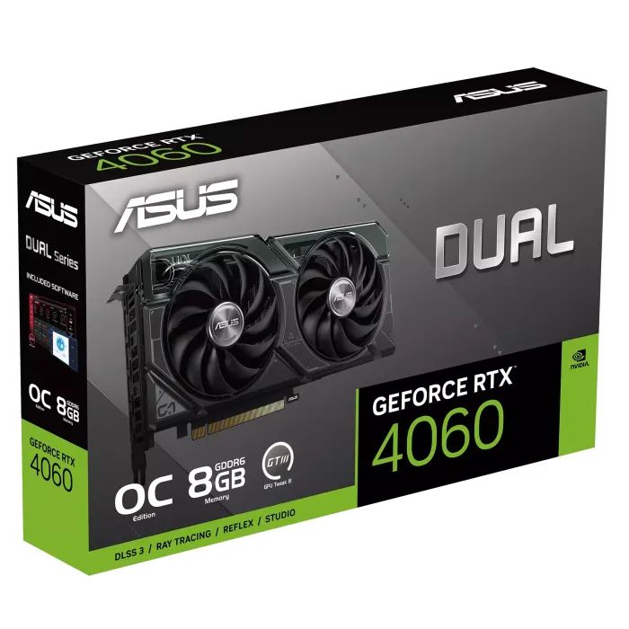 Видеокарта ASUS GeForce RTX4060 8Gb DUAL OC (DUAL-RTX4060-O8G) изображение 12