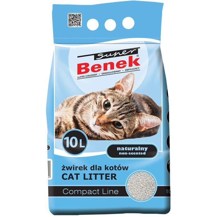 Наполнитель для туалета Super Benek Бентонитовый компактный 5 л (5905397010036)