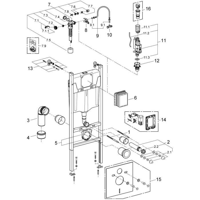 Инсталляция Grohe QuickFix 38971000 (CV030562) изображение 7