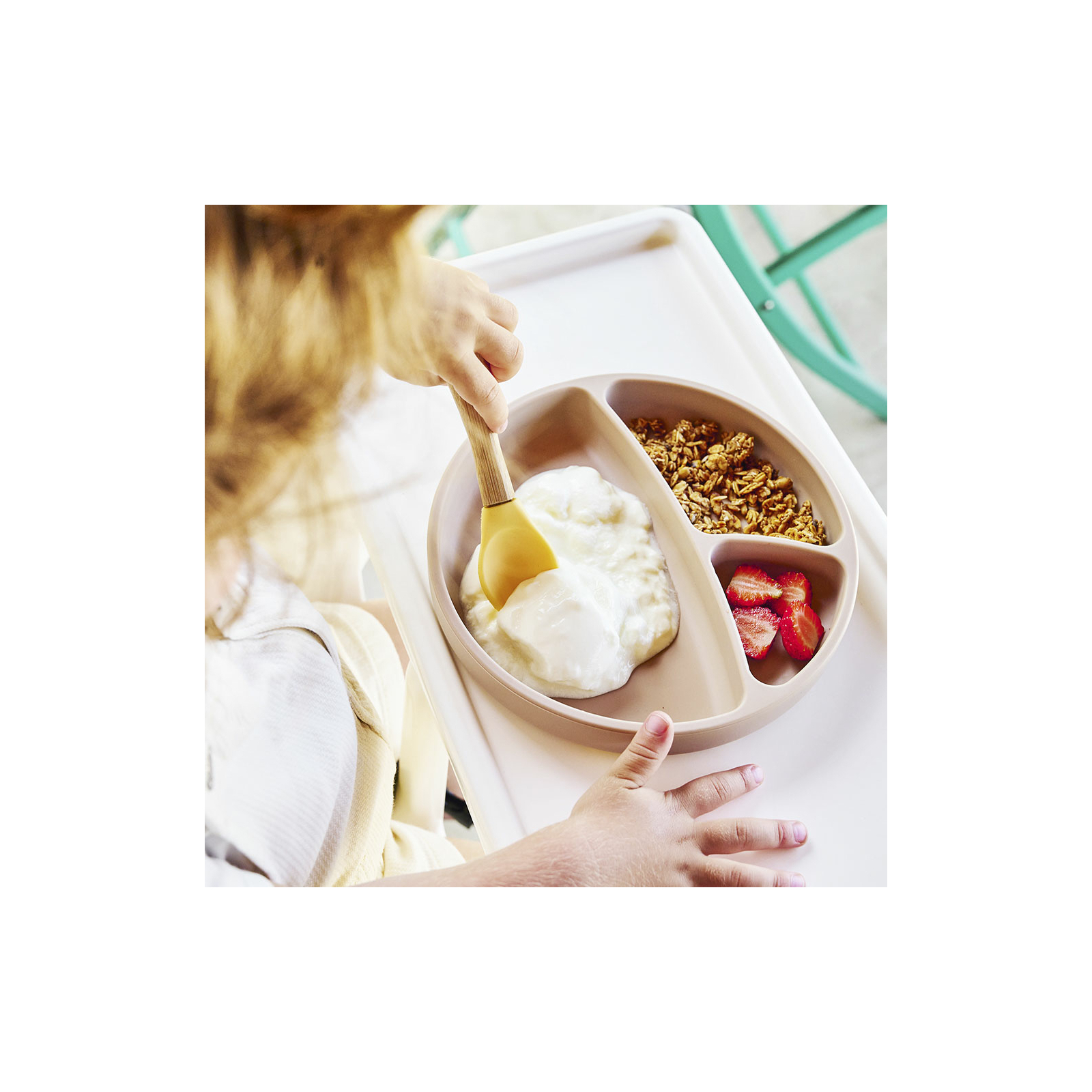 Тарелка детская MinikOiOi Portions - Powder Grey (101050004) изображение 5