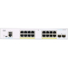 Коммутатор сетевой Cisco CBS350 Managed 16-port GE, PoE, 2x1G SFP (CBS350-16P-2G-EU) изображение 2