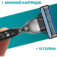 Набор косметики Gillette Бритва Mach3 с 1 сменным картриджем + Гель для бритья Series Успокаивающий 75 мл (8700216077132) изображение 4