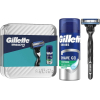 Набор косметики Gillette Бритва Mach3 с 1 сменным картриджем + Гель для бритья Series Успокаивающий 75 мл (8700216077132)