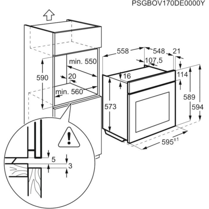Духовой шкаф Electrolux EOD6C77WV изображение 7