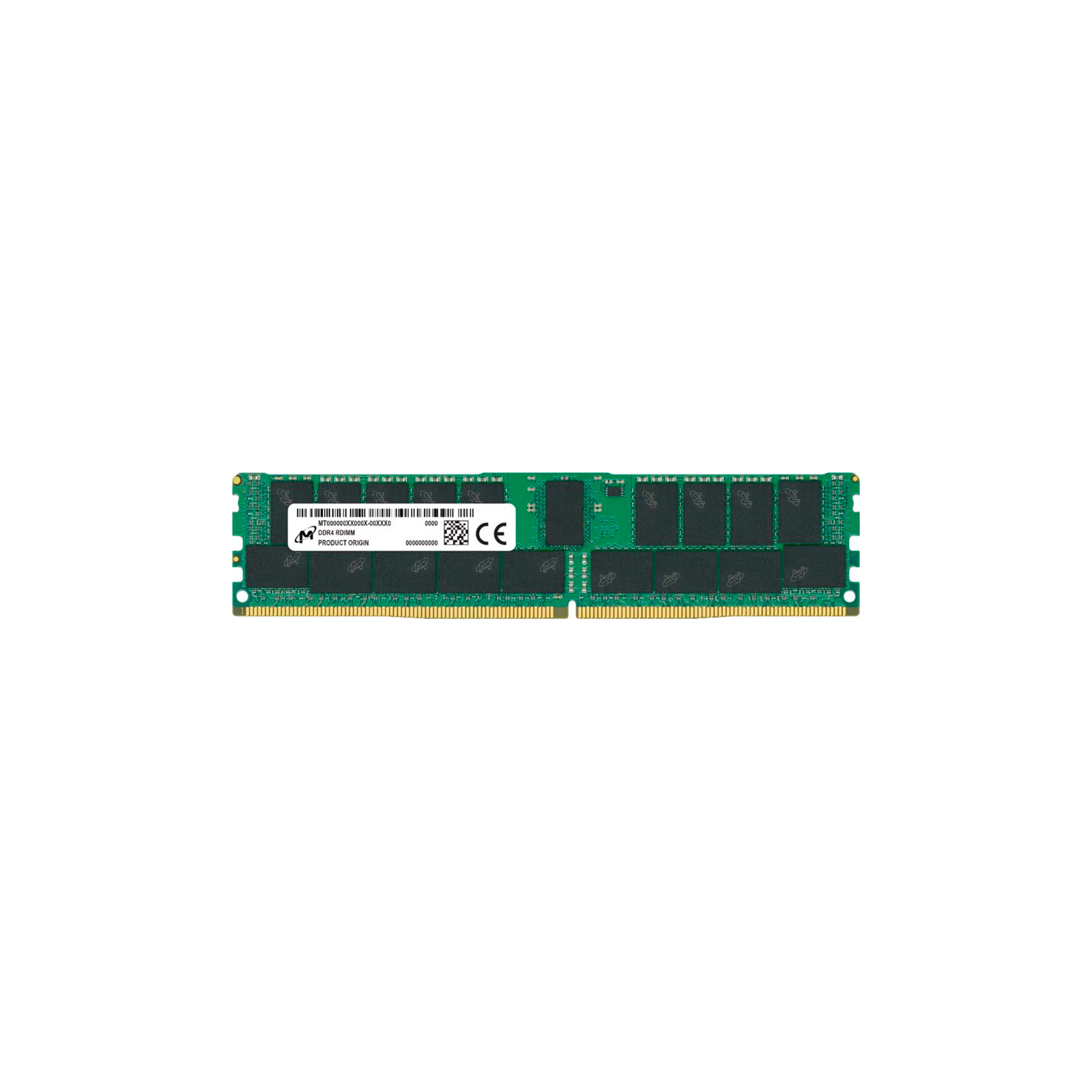 Модуль памяти для сервера Micron DDR4 RDIMM 8GB 1Rx8 3200 CL22 (8Gbit) (Single Pack) (MTA9ASF1G72PZ-3G2R1R)
