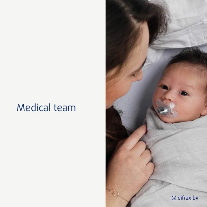 Пустушка Difrax Dental Newborn, 0+ міс (796 Popcorn) зображення 4