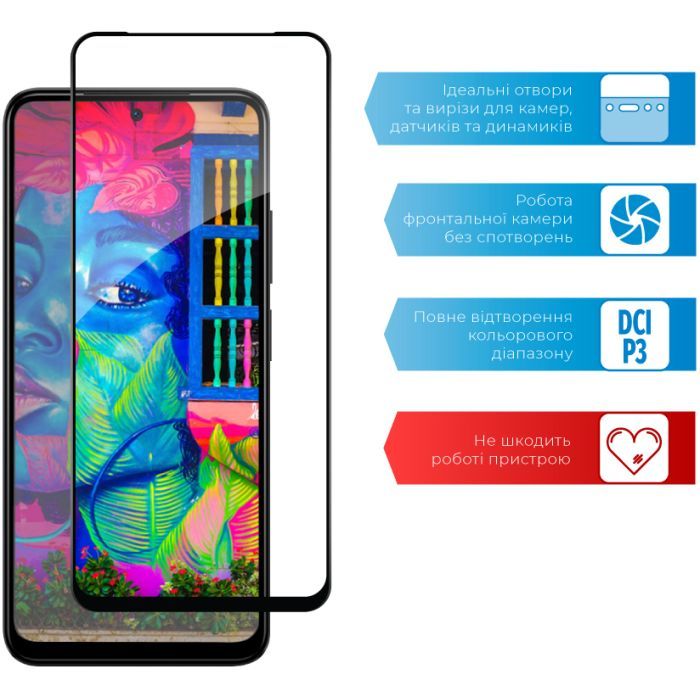 Скло захисне ACCLAB Full Glue Xiaomi Redmi Note 12S (1283126564987) зображення 5