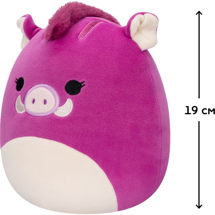 Мягкая игрушка Squishmallows Кабанчик Дженна 19 см (SQCR04127) изображение 4