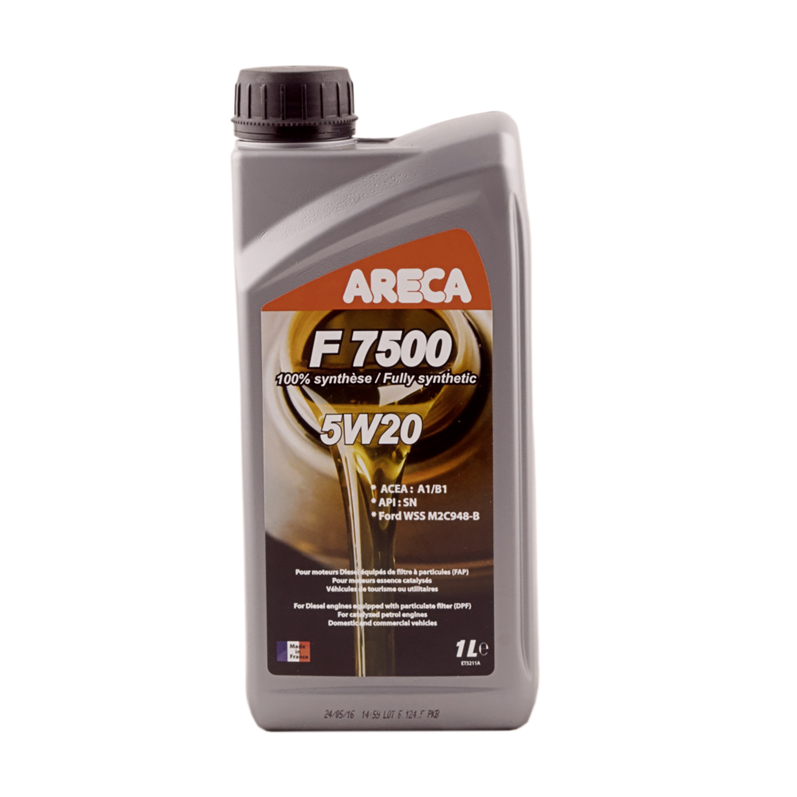 Моторное масло Areca F7500 5W-20 EcoBoost 1л (51397)