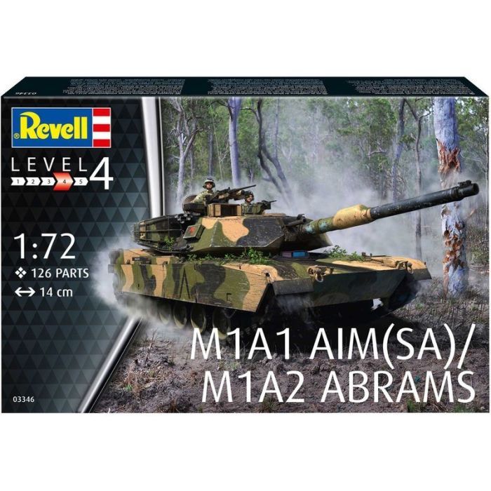 Сборная модель Revell Танк Абрамс M1A1 AIM(SA)/ M1A2 уровень 4 масштаб 1:72 (RVL-03346) изображение 10