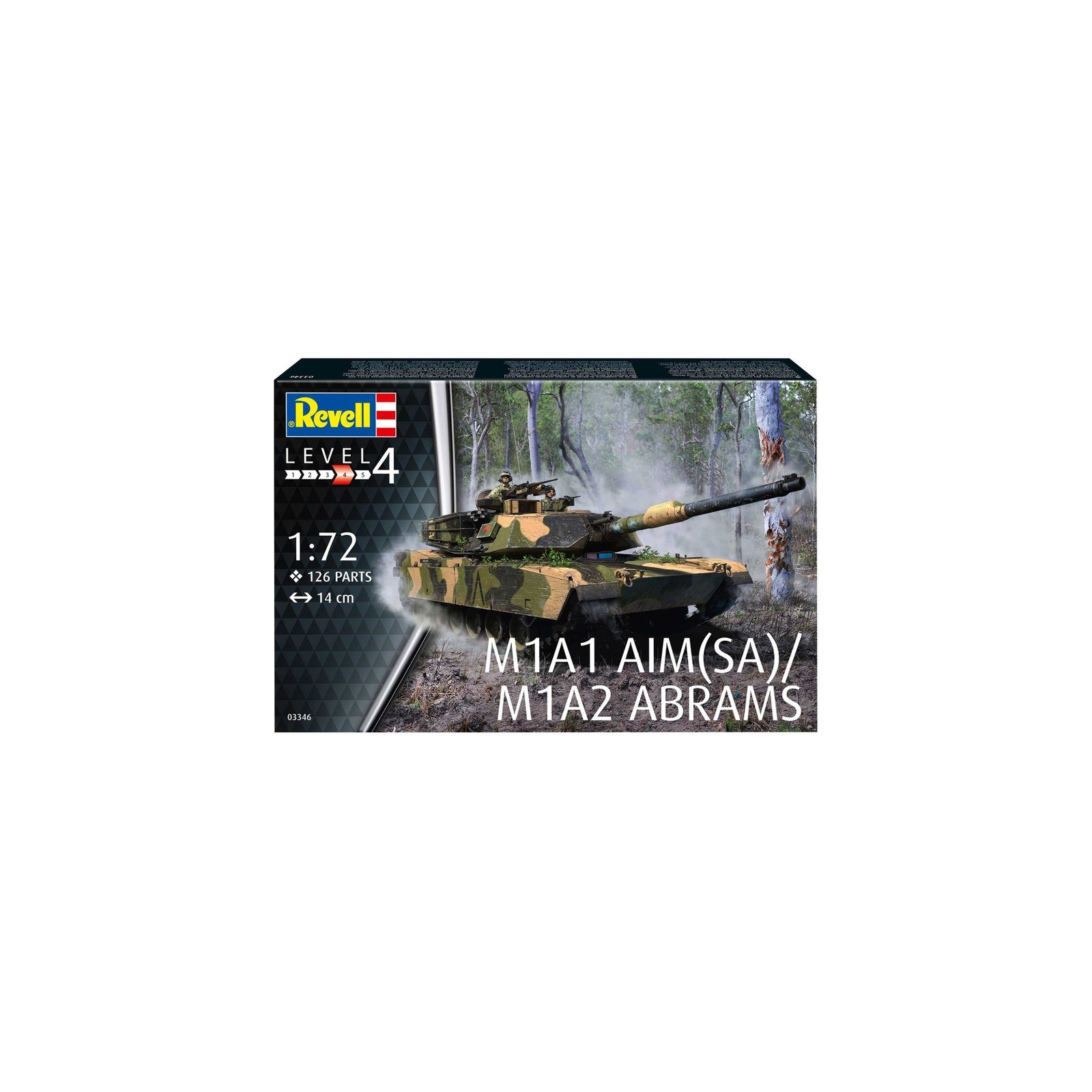 Збірна модель Revell Танк Абрамс M1A1 AIM(SA)/ M1A2 рівень 4 масштаб 1:72 (RVL-03346) зображення 10