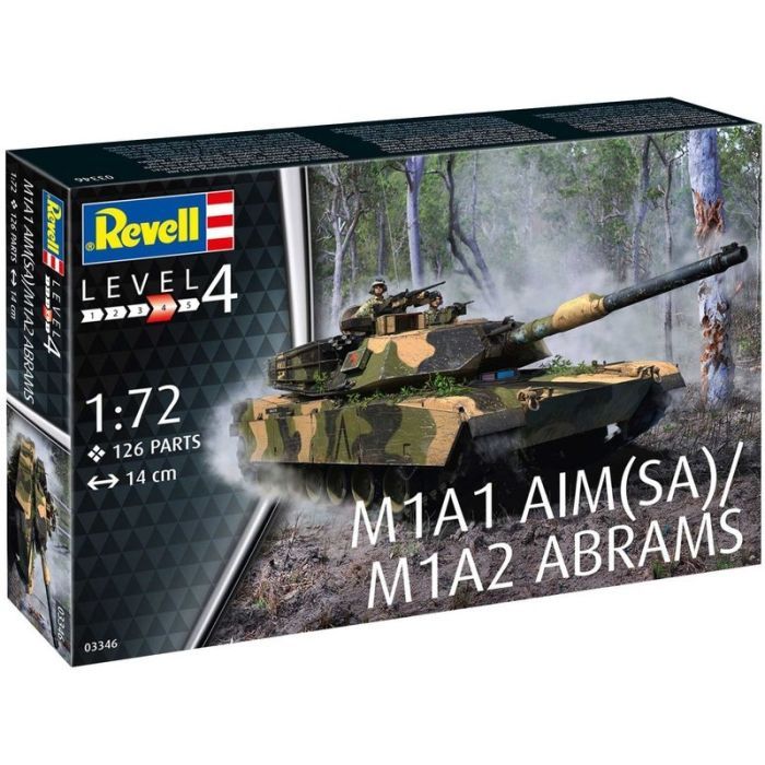 Сборная модель Revell Танк Абрамс M1A1 AIM(SA)/ M1A2 уровень 4 масштаб 1:72 (RVL-03346) изображение 9
