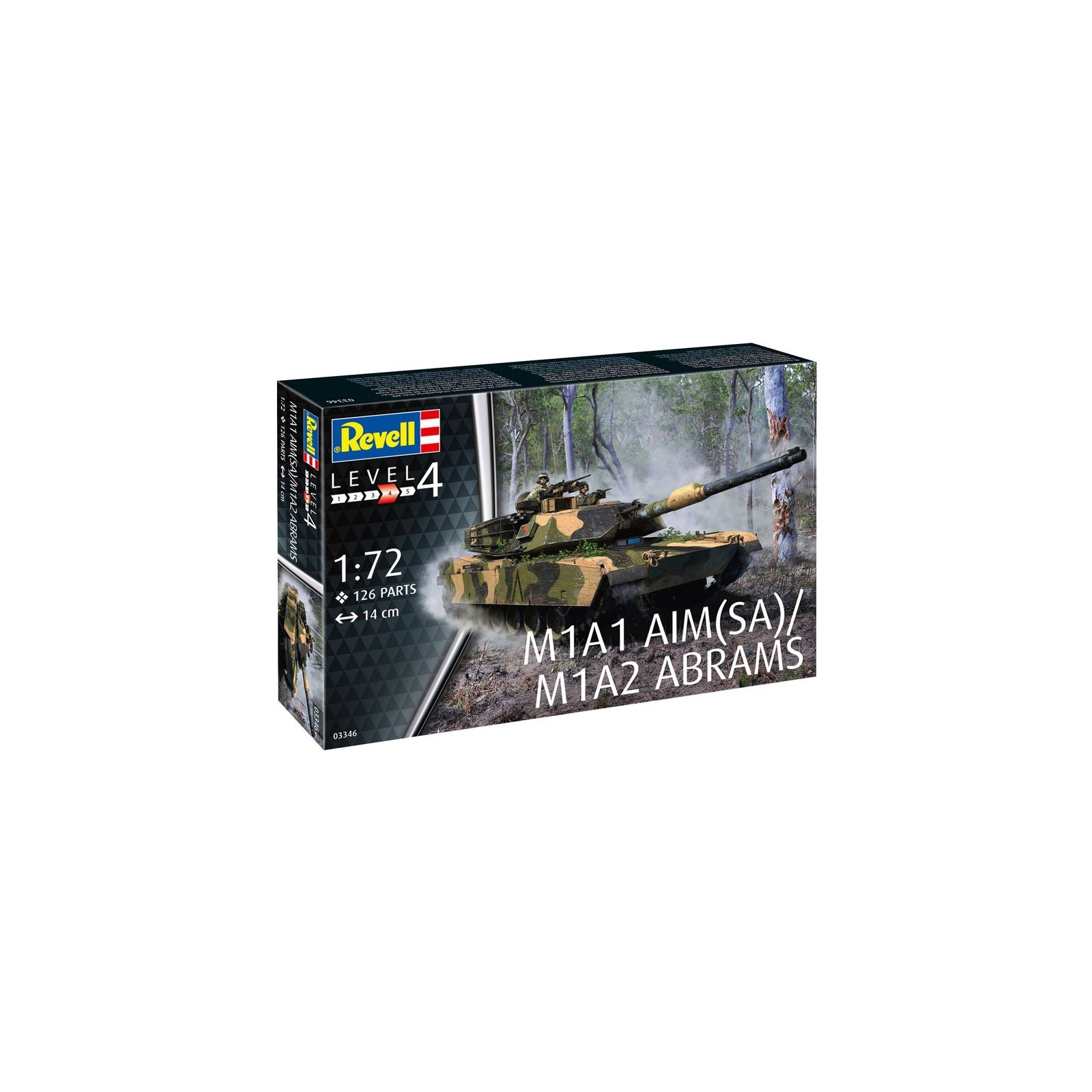 Сборная модель Revell Танк Абрамс M1A1 AIM(SA)/ M1A2 уровень 4 масштаб 1:72 (RVL-03346) изображение 9