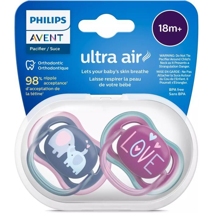 Пустышка Philips AVENT Ultra Air, 18+ міс., 2шт (SCF349/22) изображение 3
