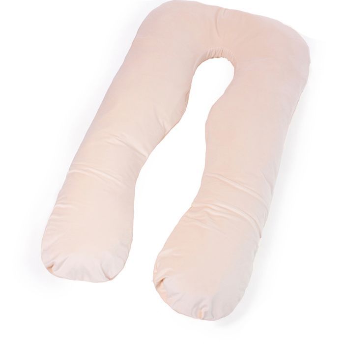 Подушка MirSon для вагітних і відпочинку Velvet Line №8019 U-подібна Cream (2200006178514)
