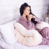 Подушка MirSon для вагітних і відпочинку Velvet Line №8019 U-подібна Cream (2200006178514) зображення 5