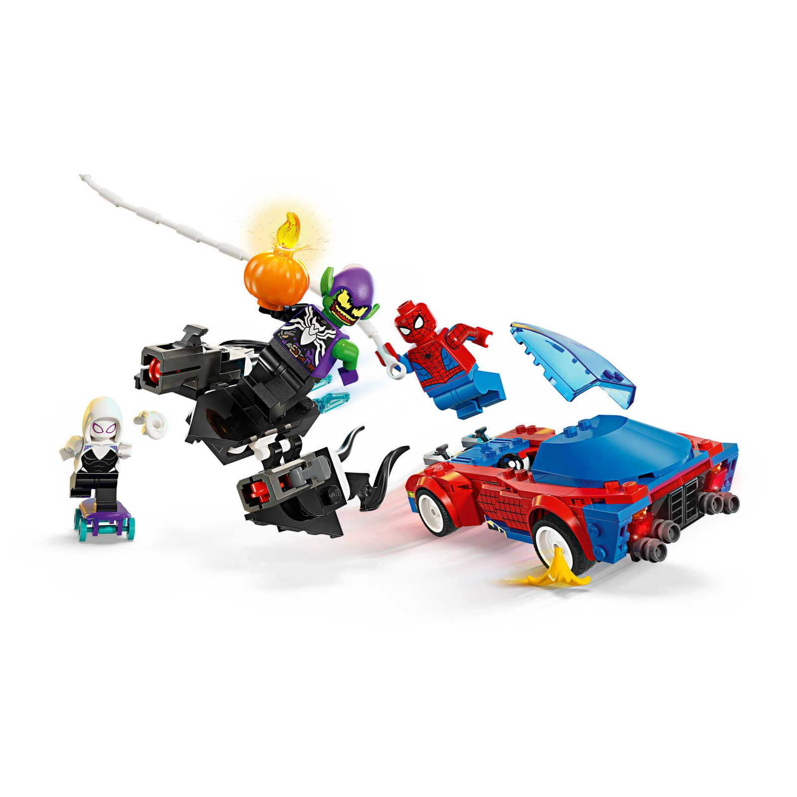 Конструктор LEGO Super Heroes Автомобиль для гонок Человека-Паука и Зеленый Гоблин с ядом Венома 227 деталей (76279) изображение 3