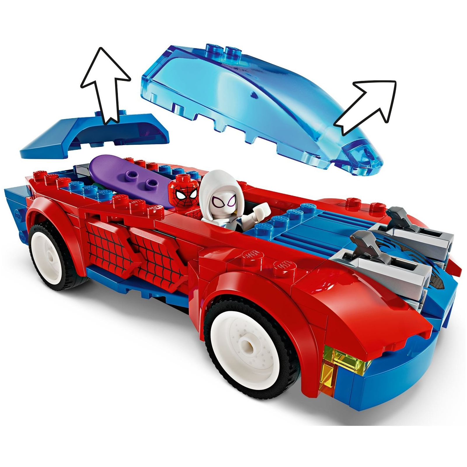 Конструктор LEGO Super Heroes Автомобиль для гонок Человека-Паука и Зеленый Гоблин с ядом Венома 227 деталей (76279) изображение 4