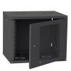 Шкаф настенный Ipcom 9U, 600*450, перфорация, RAL9005 (СН-9U-060х045-ДП-9005) изображение 2