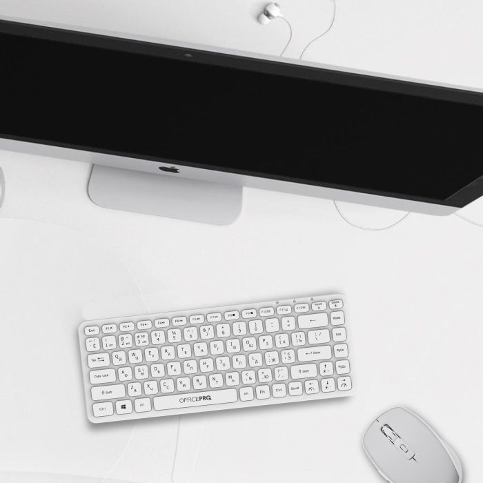 Клавиатура OfficePro SK790W Wireless/Bluetooth White (SK790W) изображение 10