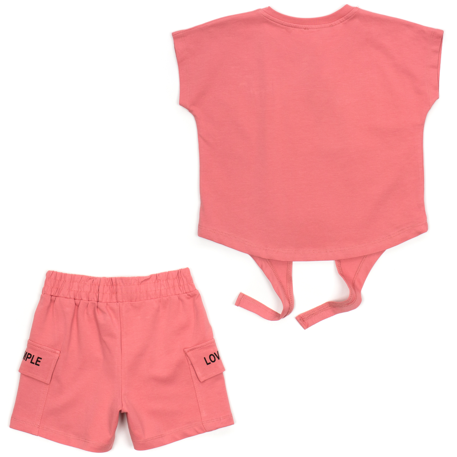 Набор детской одежды Smile с шортами (7012-128G-peach) изображение 4