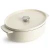 Гусятница KitchenAid Cast Iron 30 см 5,6 л Мигдалевий крем (CC006062-001)