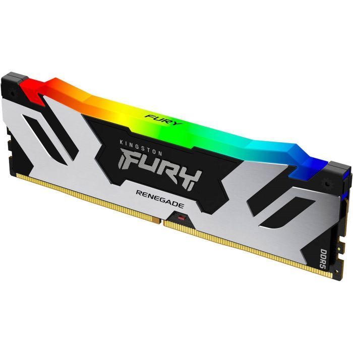 Модуль памяти для компьютера DDR5 16GB 7200 MHz Renegade RGB Black/Silver Kingston Fury (ex.HyperX) (KF572C38RSA-16) изображение 3