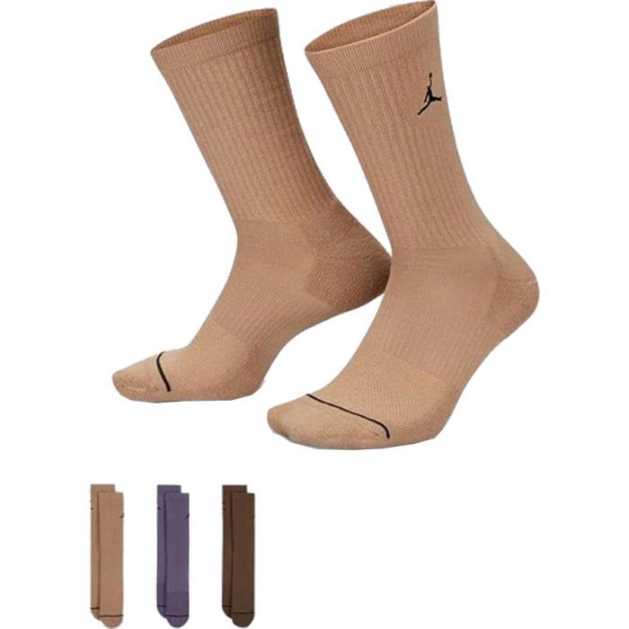 Носки Nike U ED CUSH POLY CREW 3PR 144 DX9632-905 46-50 3 пари Коричневий/Фіолетовий (196153838109)