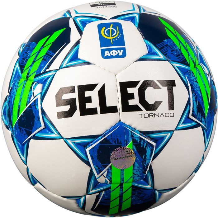 Мяч футзальный Select Tornado FIFA Quality Pro v23 біло-синій Уні 4 (5703543324125)