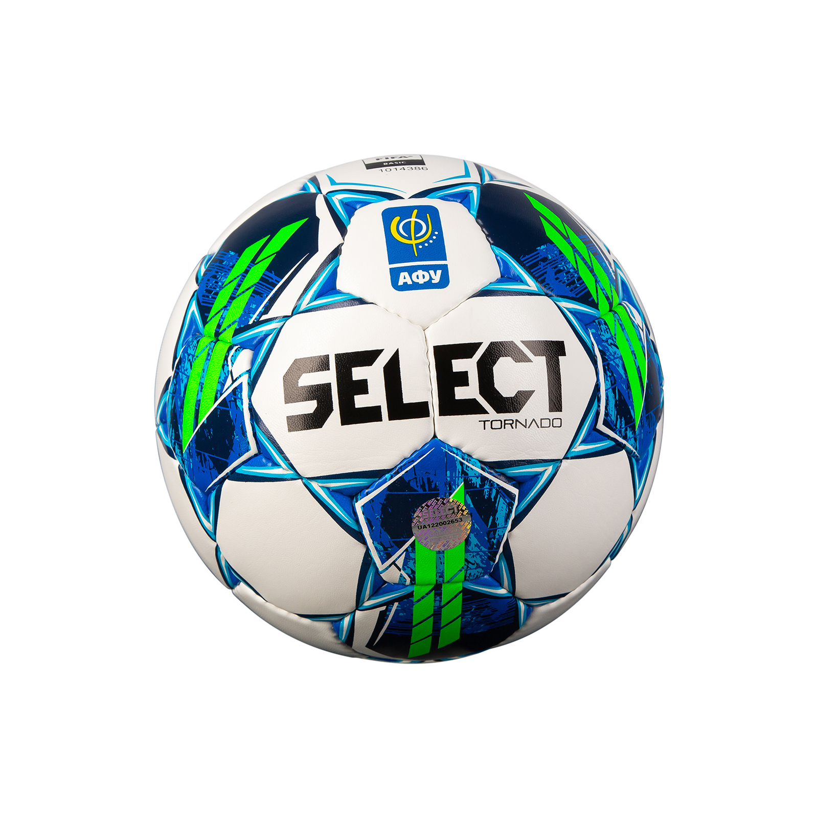 Мяч футзальный Select Tornado FIFA Quality Pro v23 біло-синій Уні 4 (5703543324125)
