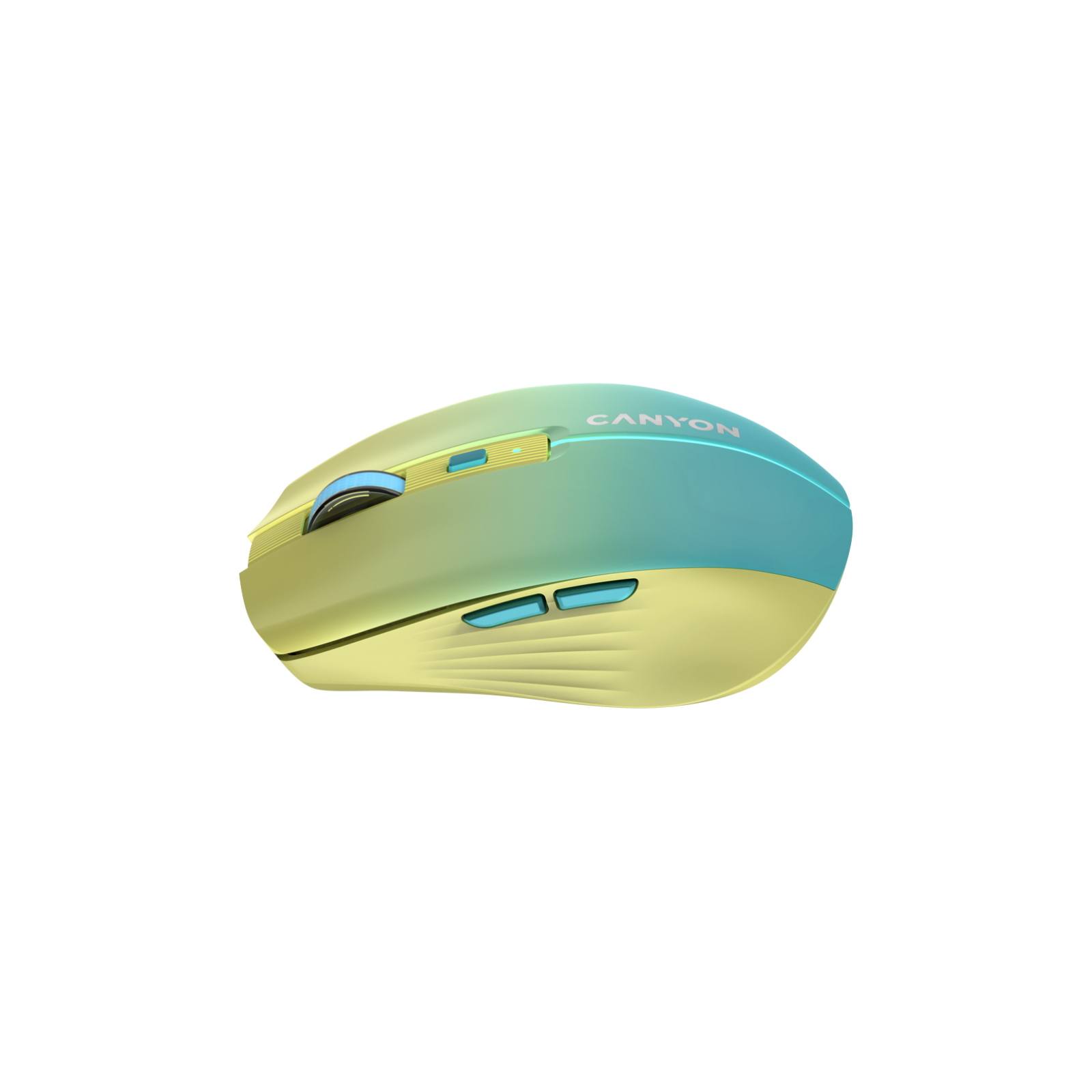 Мишка Canyon MW-44 LED Rechargeable Wireless/Bluetooth Yellow Blue (CNS-CMSW44UA) зображення 4