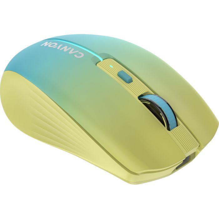 Мышка Canyon MW-44 LED Rechargeable Wireless/Bluetooth Yellow Blue (CNS-CMSW44UA) изображение 5